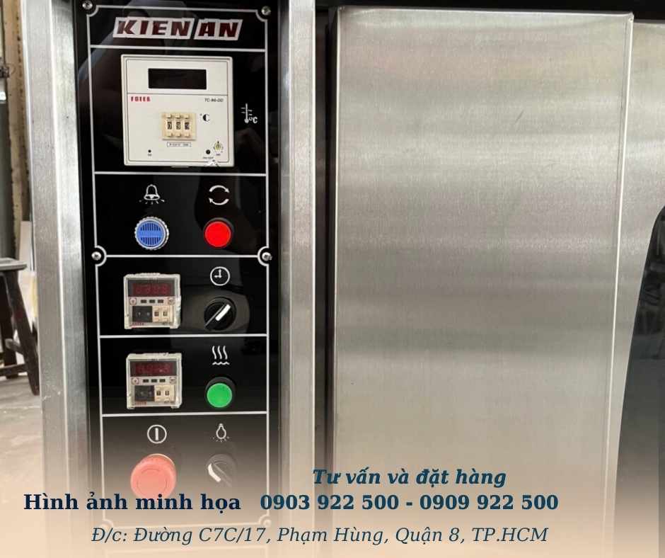CẤU TẠO CỦA LÒ NƯỚNG BÁNH MÌ 6 KHAY KIẾN AN